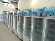 Upright thương mại nước giải khát lạnh giải khát cho cửa hàng bán lẻ với cửa kính