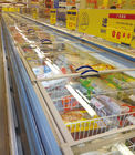 Tủ đông siêu thị hải sản -20 ° C - 18 ° C với cửa kính trượt