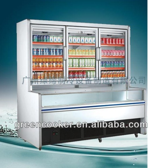 Hiển thị siêu thị Tủ đông kết hợp Tủ đông Hiển thị tủ lạnh