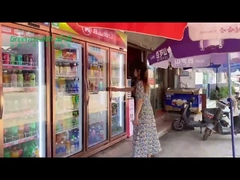 Tủ lạnh trưng bày 2 cửa kính thương mại cho đồ uống lạnh