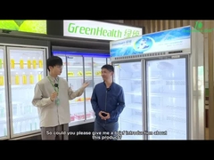 Siêu thị thương mại Tủ đông trưng bày kem Gelato có cửa kính