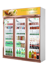 Tủ lạnh trưng bày đồ uống thương mại với 3 cửa