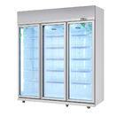 Tủ lạnh hiển thị cửa kính dọc với tủ lạnh hiển thị năng động / làm lạnh thịt