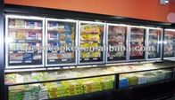 Tủ đông Frige kết hợp thương mại Sáu cửa 1600w cho siêu thị