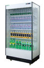 Cửa hàng thẳng đứng Tủ lạnh cửa kính cho màn hình sữa Máy nén Danfoss