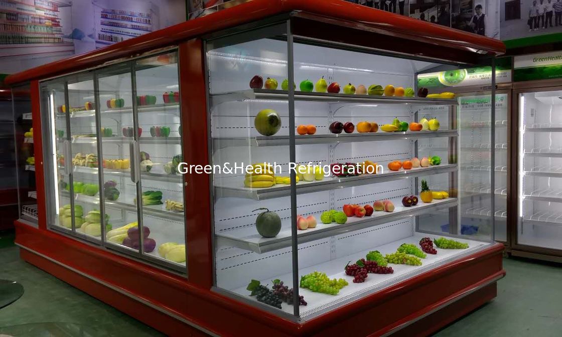 Rèm dọc Air Light Multideck Open Chiller Góc