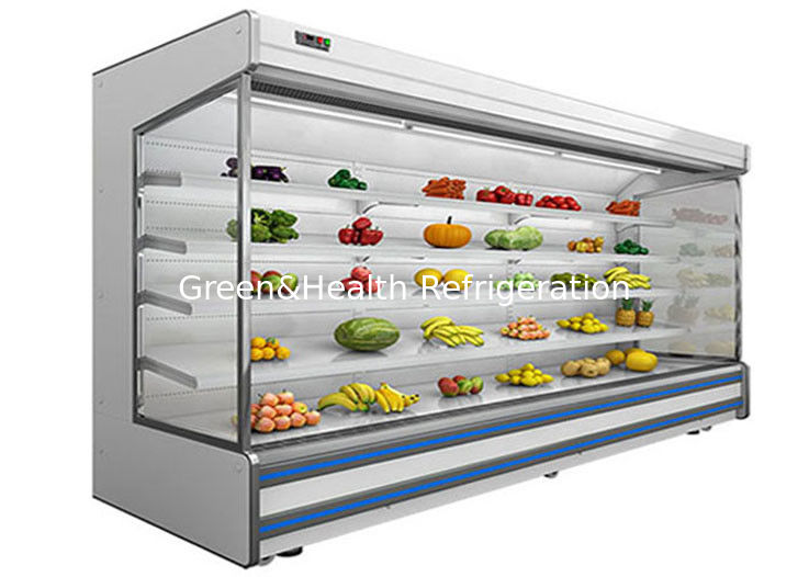Máy làm lạnh không khí mở rau quả Multideck Juice Fruit Mall Tủ lạnh