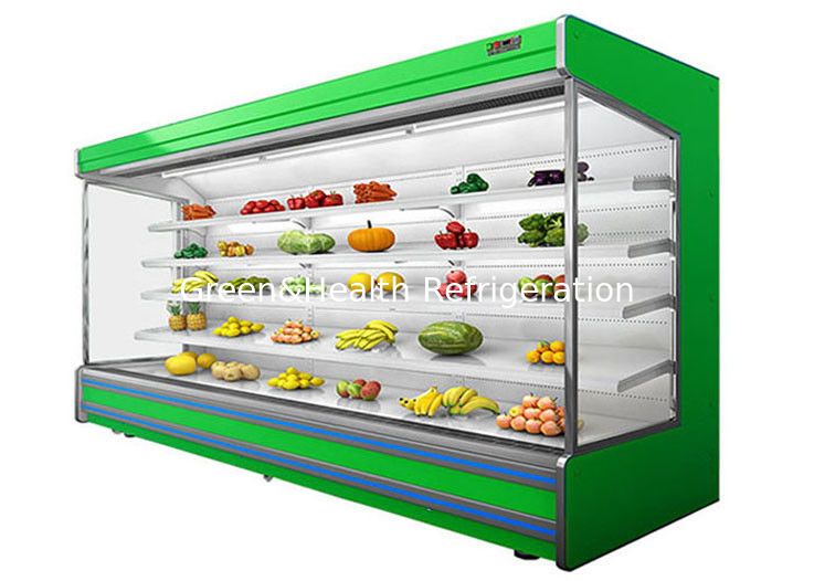Máy làm lạnh không khí mở rau quả Multideck Juice Fruit Mall Tủ lạnh