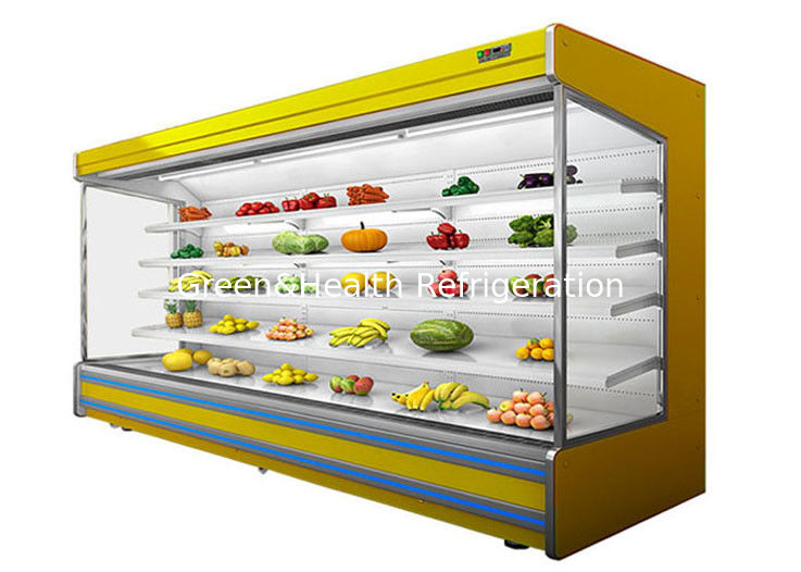 Máy làm lạnh không khí mở rau quả Multideck Juice Fruit Mall Tủ lạnh