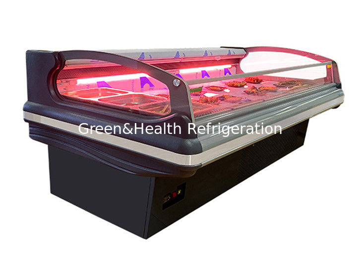 Máy làm mát hiển thị thịt thương mại với đèn LED làm mát động và máy nén Danfoss / Secop cho siêu thị