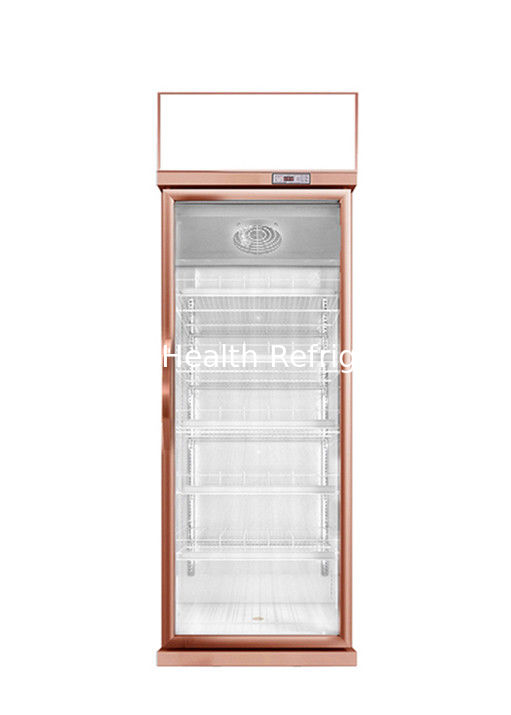 Máy làm lạnh cửa kính 1 2 3 tùy chỉnh để trưng bày Không có sương mù Đồ uống lạnh Tủ lạnh thương mại