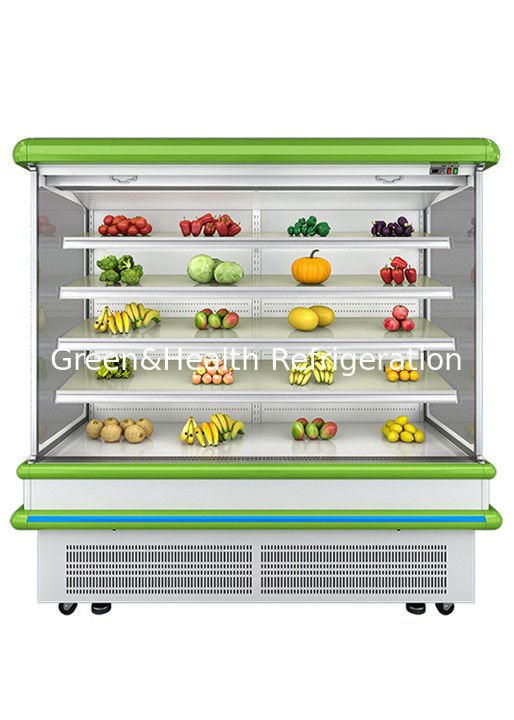 2.5m Supermarket Multi Deck Open Chiller với Dynamic Fan Cooling và Auto Defrost cho Wall Display refrigerator