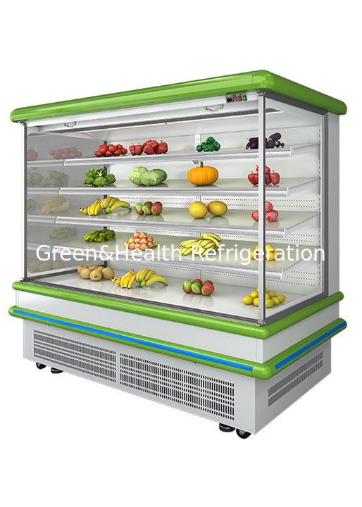 2.5m Supermarket Multi Deck Open Chiller với Dynamic Fan Cooling và Auto Defrost cho Wall Display refrigerator