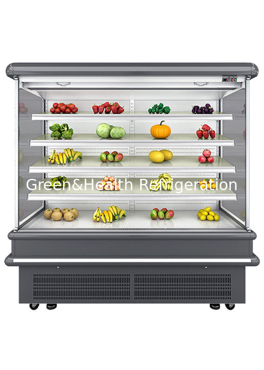 2.5m Supermarket Multi Deck Open Chiller với Dynamic Fan Cooling và Auto Defrost cho Wall Display refrigerator