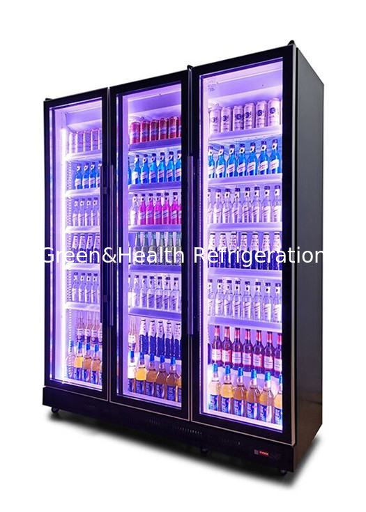 3 Màu sáng 740L Không khí làm mát cửa kính chai làm mát hiển thị tủ lạnh
