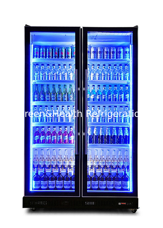3 Màu sáng 740L Không khí làm mát cửa kính chai làm mát hiển thị tủ lạnh