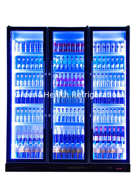 3 Màu sáng 740L Không khí làm mát cửa kính chai làm mát hiển thị tủ lạnh