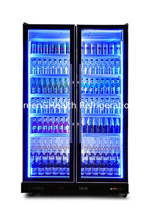 Màn hình 3 cửa Chai rượu bia Tủ lạnh tự động rã đông Không có hộp đèn