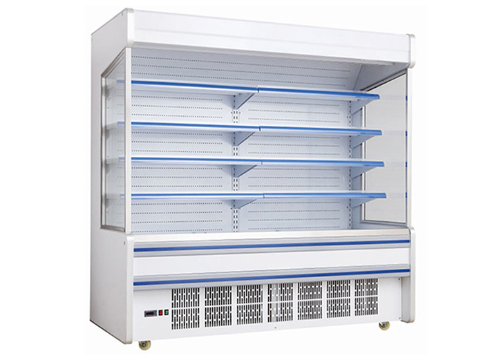 2.5m Plug In System 4 Layer Thương mại mở tủ lạnh cho hiển thị hàng hóa