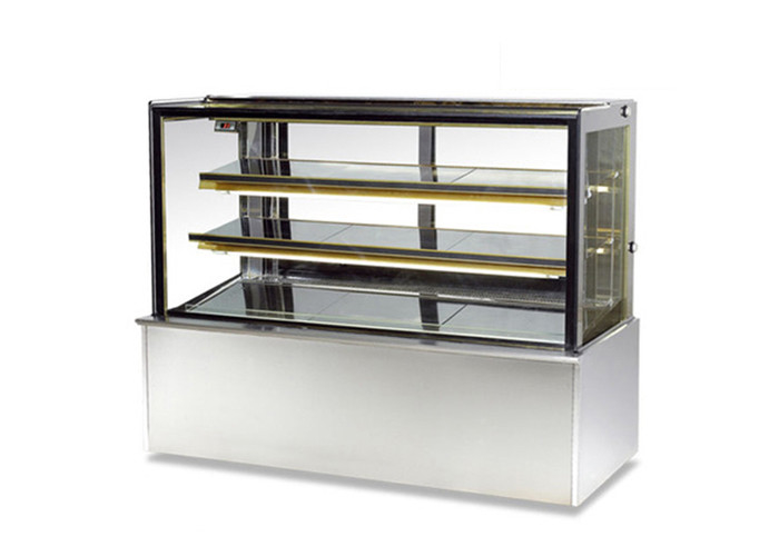 R134a Điều khiển kỹ thuật số Cửa hàng bánh mì Hiển thị bánh làm mát Chất liệu thép không gỉ cho tiệm bánh