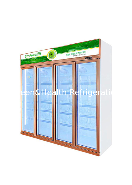 Cửa kính thẳng đứng tủ lạnh máy làm mát đồ uống thương mại Cho cửa hàng tiện lợi / Nhà hàng & quán cà phê