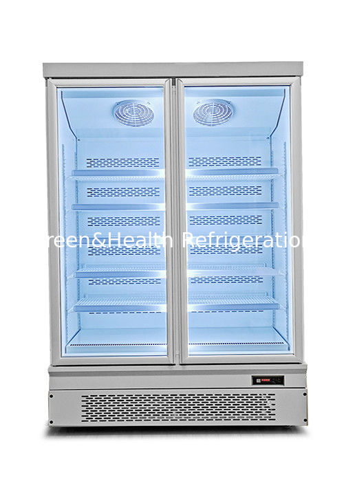 Tủ đông hiển thị thương mại với dung lượng 1000L tự động tan băng và làm mát quạt cho siêu thị