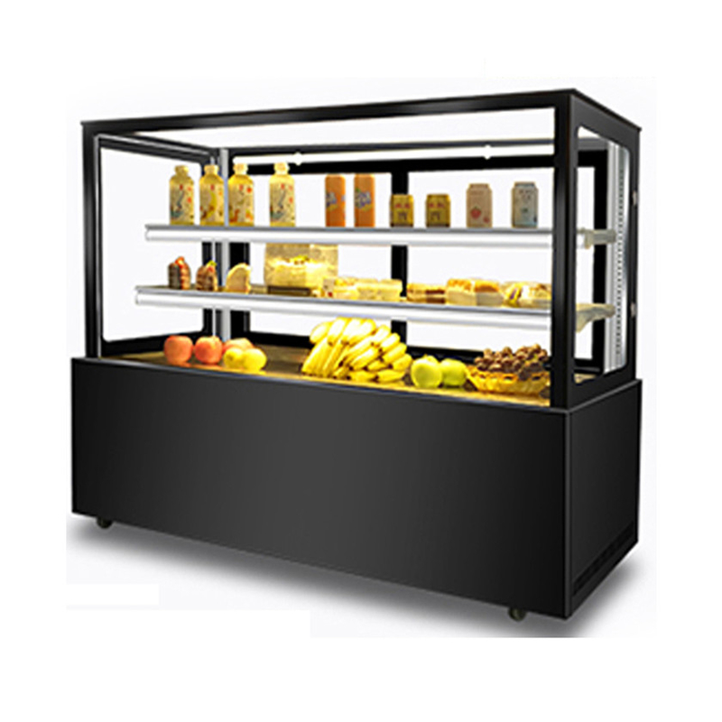 1.2m đến 2m Cake Display Glass Freezer Bakery Showcase Cho cửa hàng bánh mì