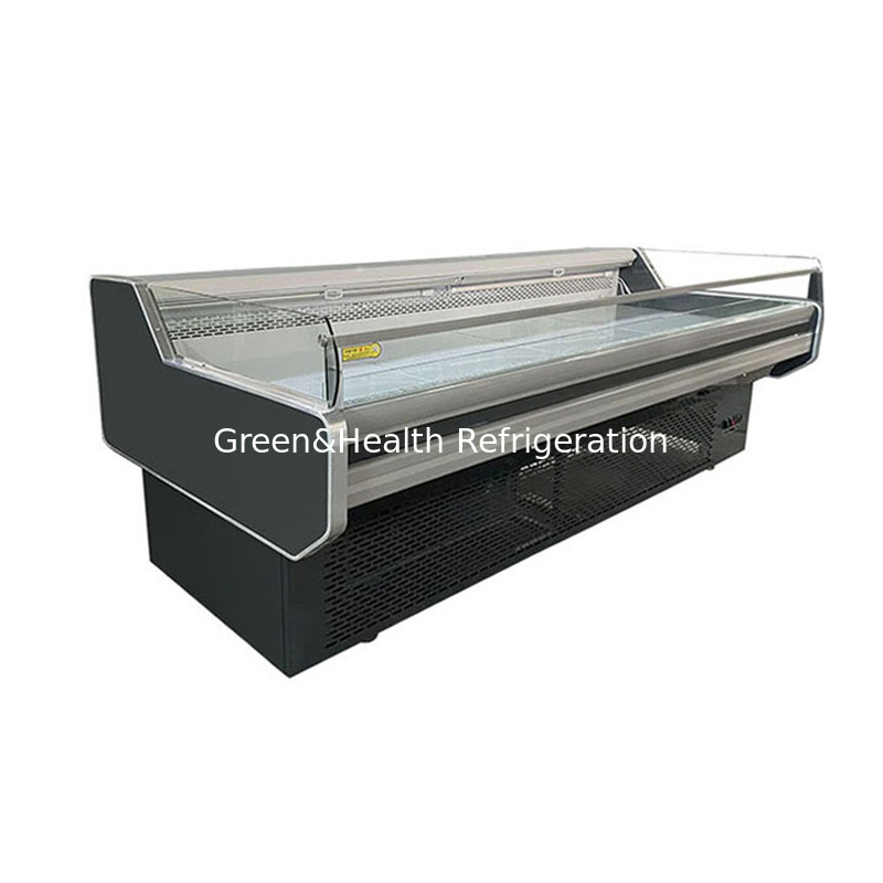 Đèn đèn LED ánh sáng thịt hiển thị Tủ đông thép không gỉ Nội thất tự động tan băng -2 ~ 8 C