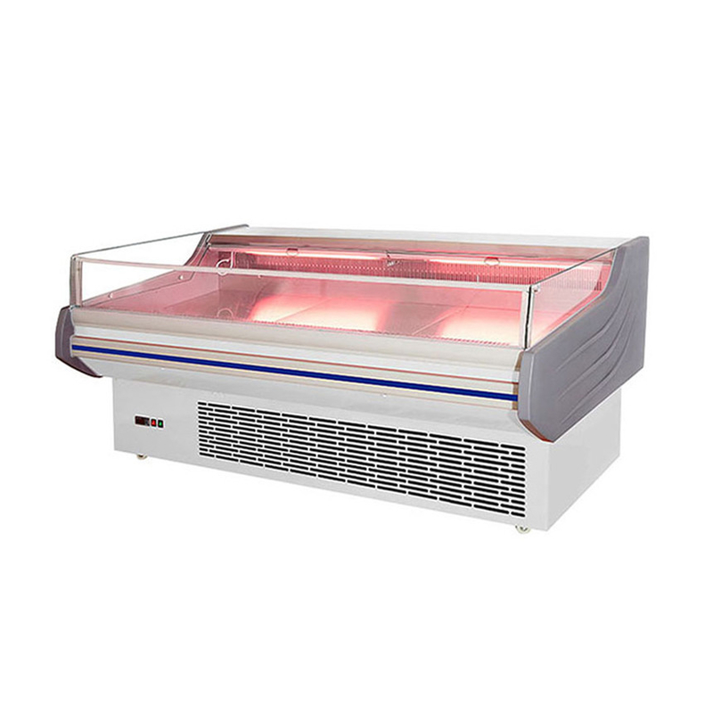 Đèn đèn LED ánh sáng thịt hiển thị Tủ đông thép không gỉ Nội thất tự động tan băng -2 ~ 8 C