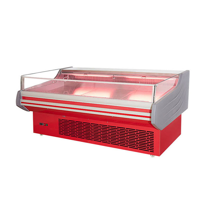 Đèn đèn LED ánh sáng thịt hiển thị Tủ đông thép không gỉ Nội thất tự động tan băng -2 ~ 8 C