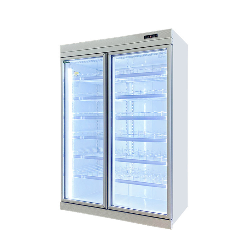Tủ đông thẳng đứng không đông lạnh thương mại với bánh xe cửa 2/3/4/5 bao gồm