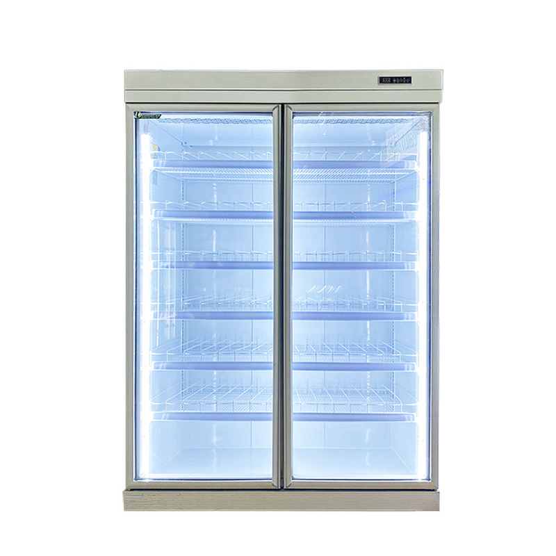 Tủ đông thẳng đứng không đông lạnh thương mại với bánh xe cửa 2/3/4/5 bao gồm