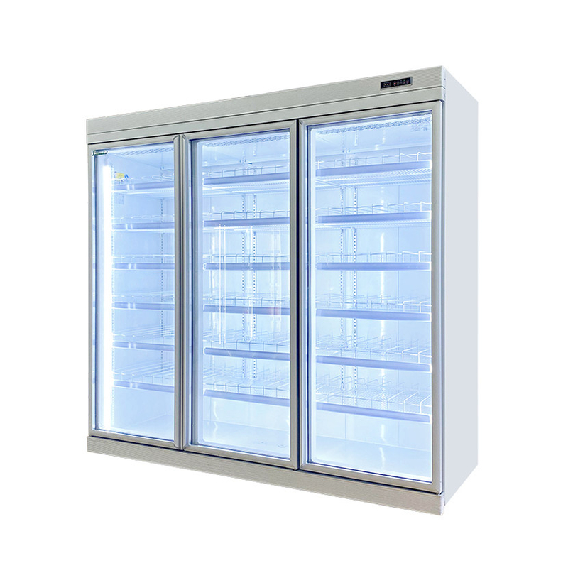 Tủ đông thẳng đứng không đông lạnh thương mại với bánh xe cửa 2/3/4/5 bao gồm