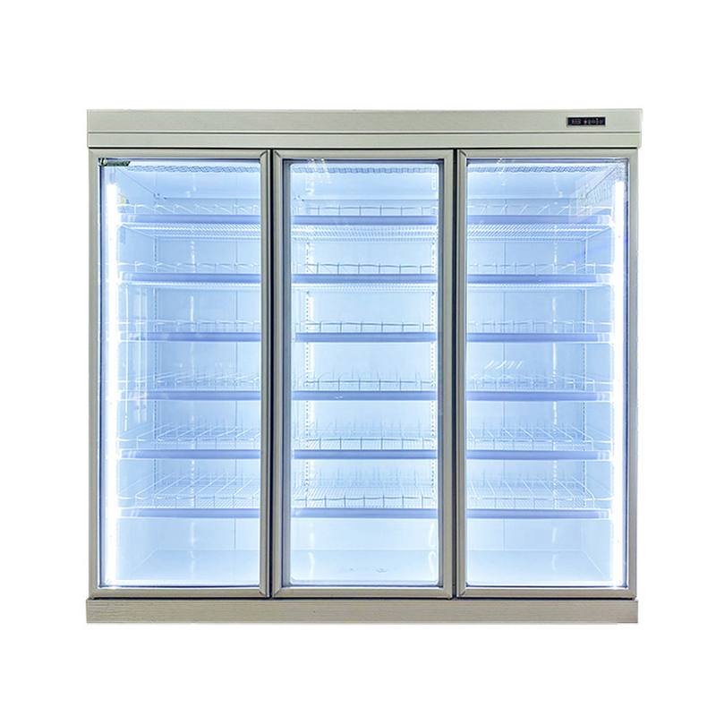Tủ đông thẳng đứng không đông lạnh thương mại với bánh xe cửa 2/3/4/5 bao gồm