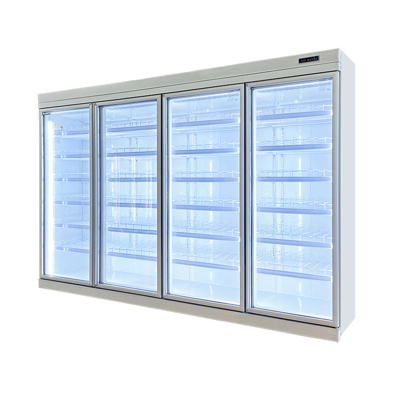 Tủ đông thẳng đứng không đông lạnh thương mại với bánh xe cửa 2/3/4/5 bao gồm