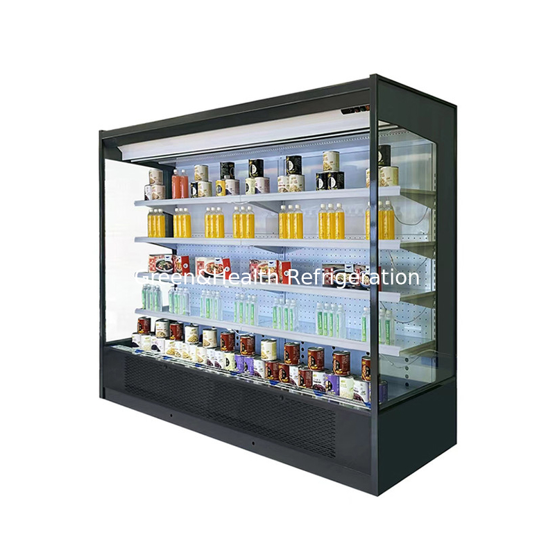 Không gian thương mại Multi-deck Open Chiller Để giữ cho sản phẩm tươi và mát mẻ