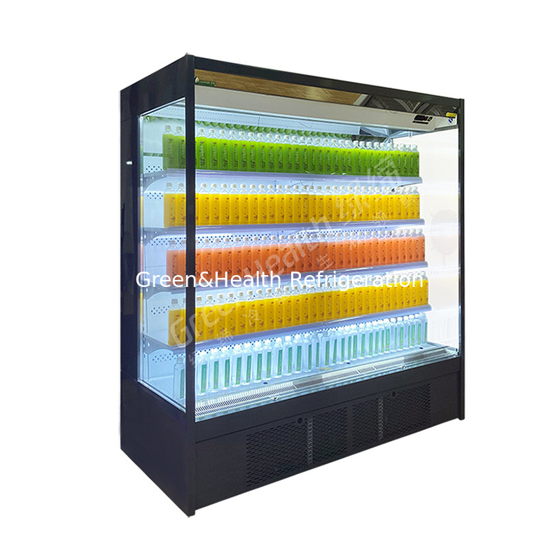 Không gian thương mại Multi-deck Open Chiller Để giữ cho sản phẩm tươi và mát mẻ