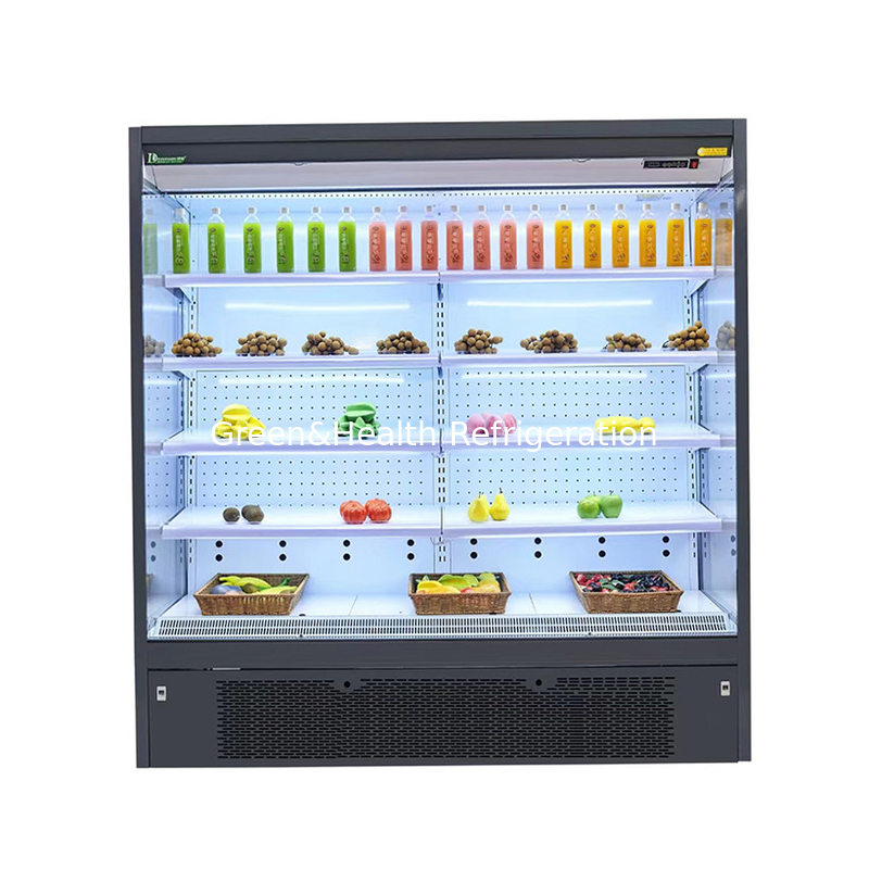 Không gian thương mại Multi-deck Open Chiller Để giữ cho sản phẩm tươi và mát mẻ