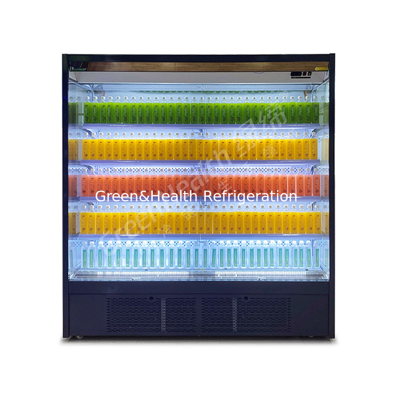Không gian thương mại Multi-deck Open Chiller Để giữ cho sản phẩm tươi và mát mẻ