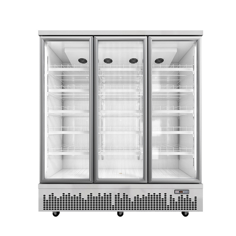 Cửa hàng sử dụng cửa kính đồ uống đồ uống làm mát cho không gian thương mại hiện đại
