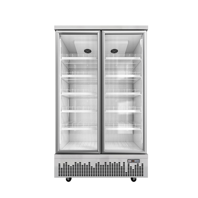 Cửa hàng sử dụng cửa kính đồ uống đồ uống làm mát cho không gian thương mại hiện đại