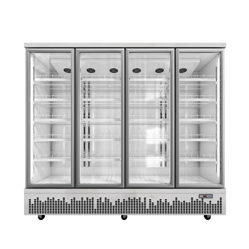 Cửa hàng sử dụng cửa kính đồ uống đồ uống làm mát cho không gian thương mại hiện đại