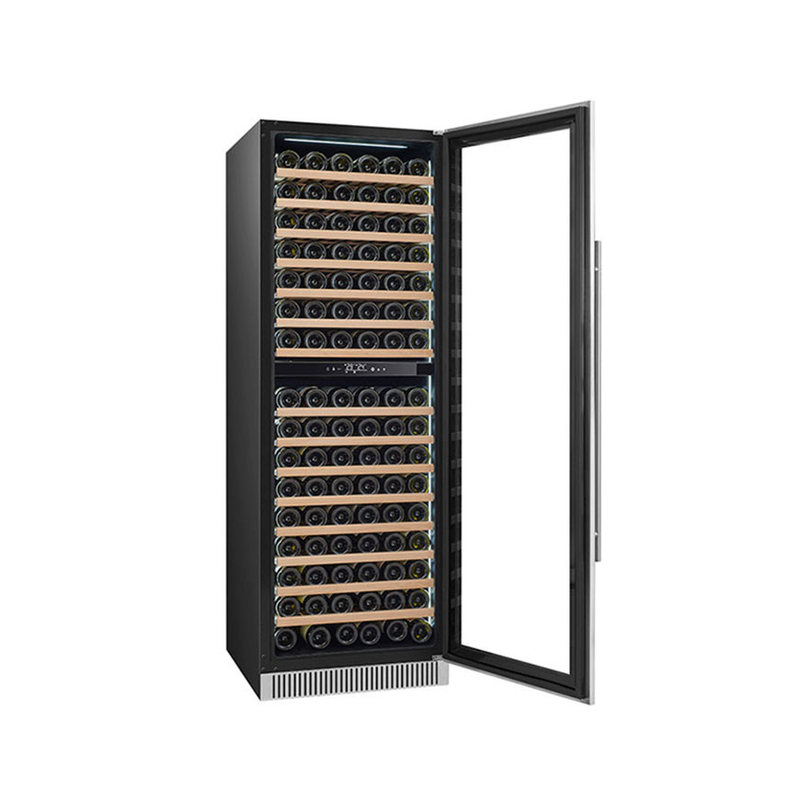 185 chai Wine Display Cooler khu vực kép cửa kính điện mô hình LD-185D