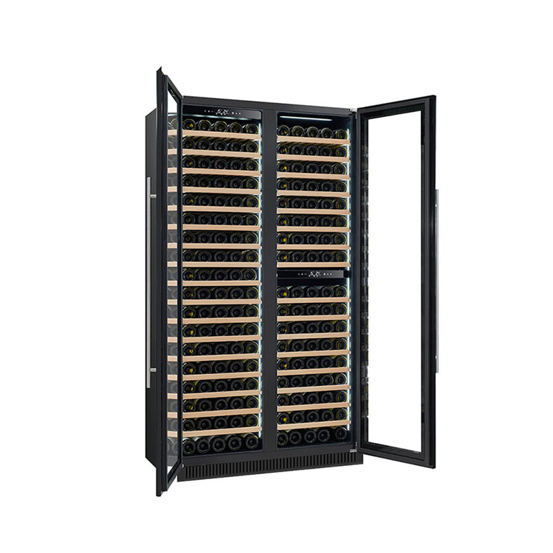185 chai Wine Display Cooler khu vực kép cửa kính điện mô hình LD-185D