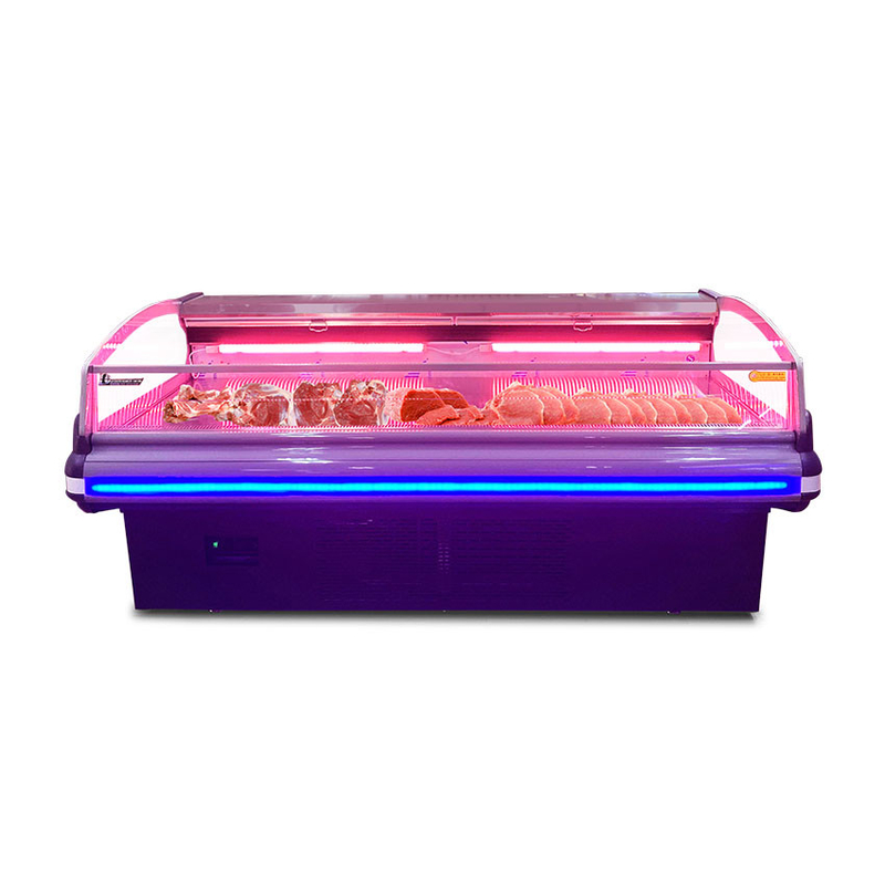 Thép không gỉ quạt làm mát thịt hiển thị tủ đông -2 đến 8.C với đèn LED