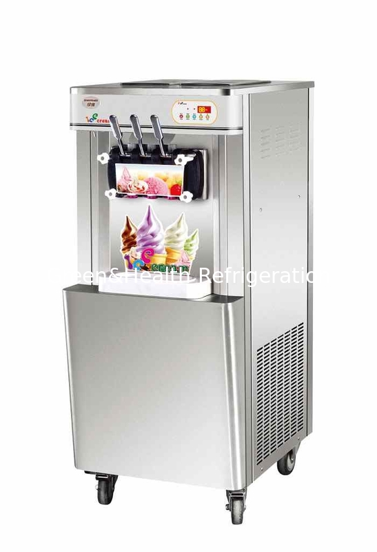 Máy làm kem sàn đứng 3 hương vị Máy làm kem mềm