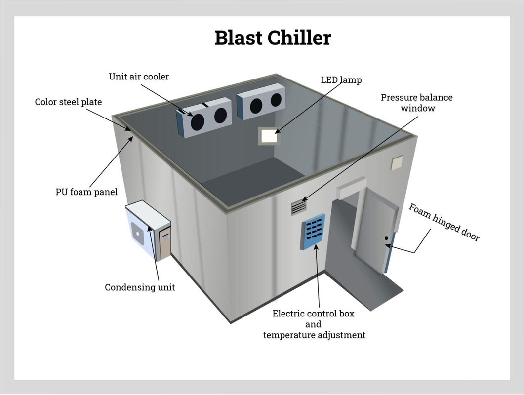 Tủ lạnh phòng lưu trữ Walk-In của Coolers Walk-In tủ lạnh với hệ thống làm lạnh