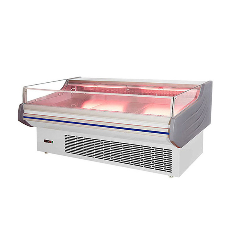 Hypermarket Tủ lạnh loại mở Quảng viên 2,5M Thịt tươi hiển thị Tủ đông