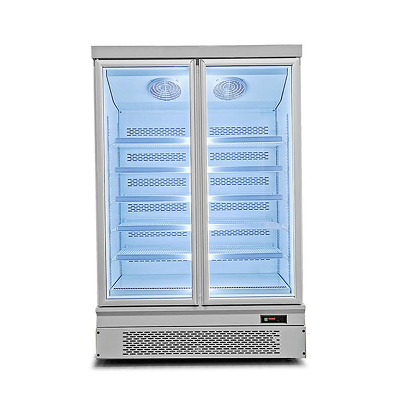 Tiết kiệm năng lượng 1 2 3 cửa thủy tinh tủ đông với cửa sau tự động nhanh