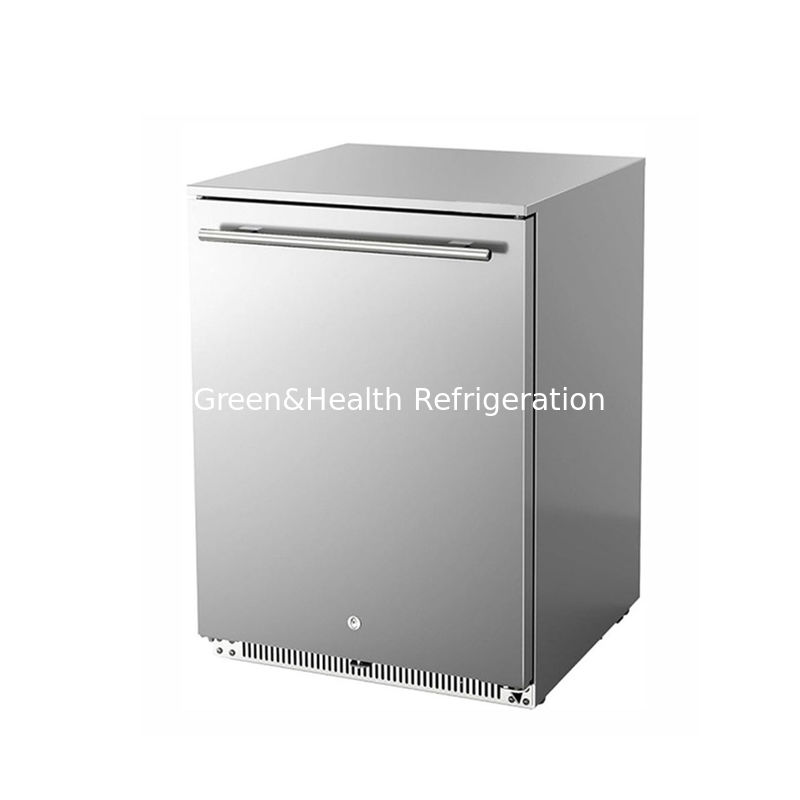 Giấy chứng nhận ETL 150L 168Cans Stainless Steel Solid Door Outdoor Beverage Refrigerator